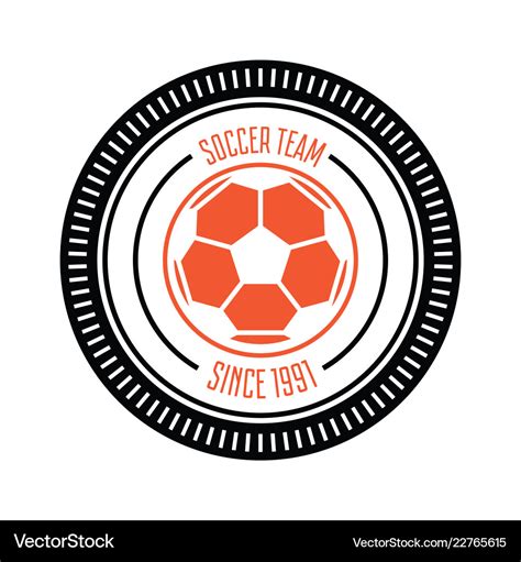 Football or soccer club logo set template Vector Image