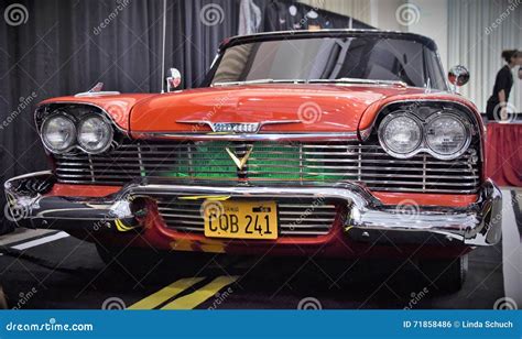 1956 1958 Plymouth Fury Christine Editorial Photo - Image of movie, paint: 71858486