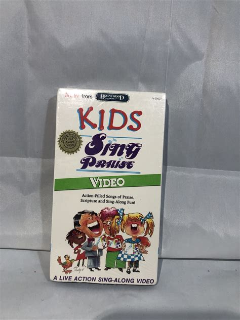 Kids Sing Praise Vol. 1 Brentwood Music Sing-Along RARE VHS TAPE 1987 ...