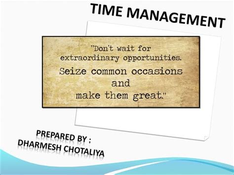 Time Management for Students | PPT