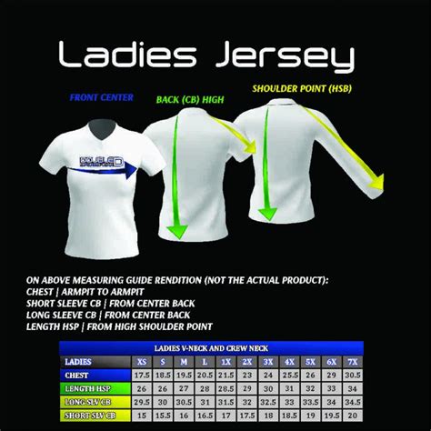 Size Charts – Doubled D Sports Wear