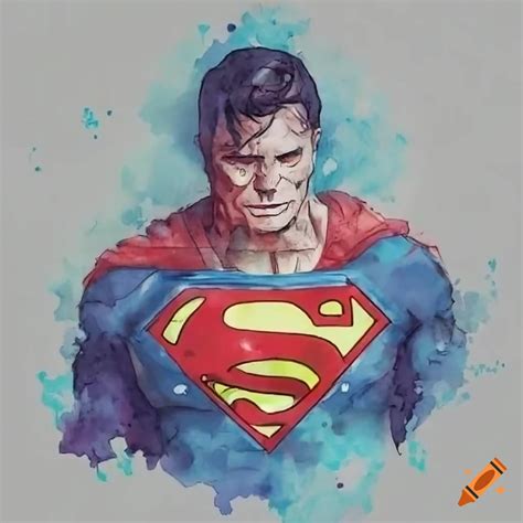 Sketch of old superman