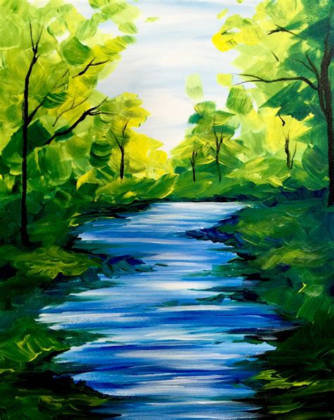 Summer Paint Night Painting Ideas - Douroubi