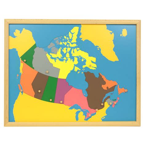 Canada Puzzle Map Montessori materials | Thinkamajigs