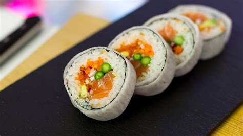 Futomaki Sushi Roll Recipe - Roll Sushi Like a PRO - YouTube