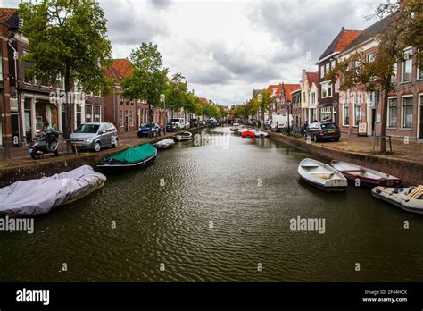 canal, cityscape, Alkmaar, The Netherlands Stock Photo - Alamy