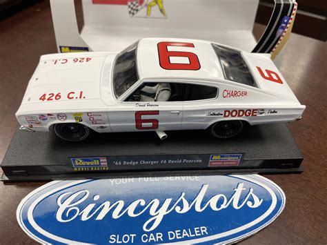 Monogram Revell 85-4842 David Pearson Dodge Charger Nascar 1/32 Slot Car.