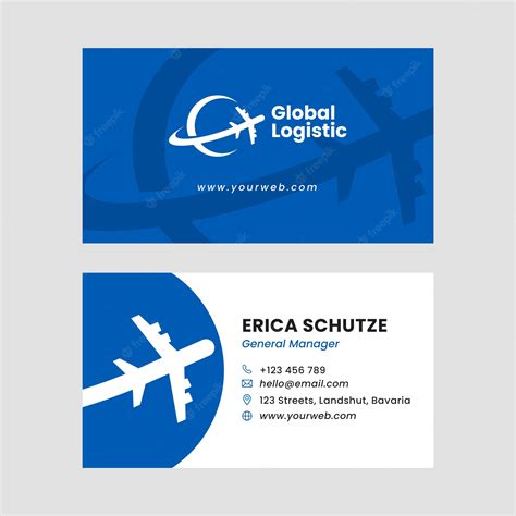 Premium Vector | Flat design transport business card