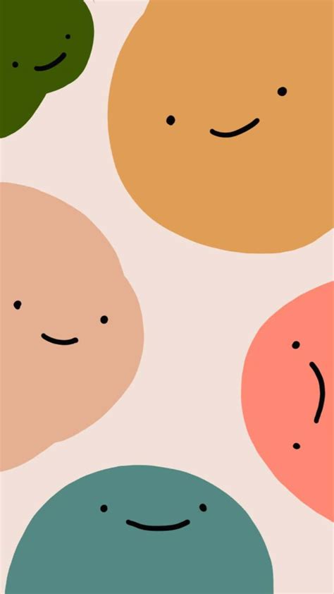 Download Adorable Kawaii Emoticons Wallpaper Wallpaper | Wallpapers.com