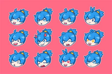 Free Vector | Anime badges collection for twitch