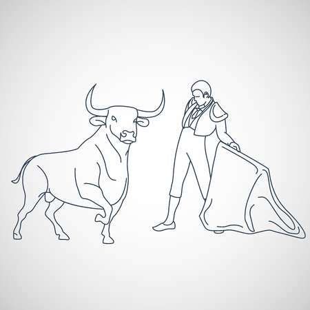 Ilustración de icono de vector de corridas de toros | Toros, Toros pintados, Iconos