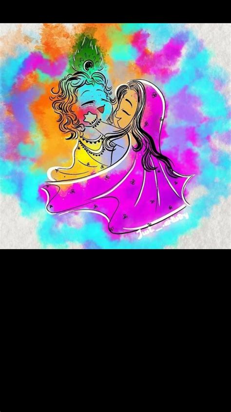 Radha Krishna Drawing Easy