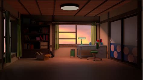 3d- Nobita's Room on Behance