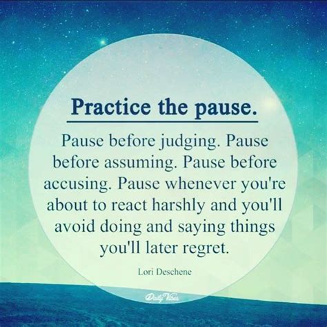 Have patience with yourself and others. Practice the PAUSE and conquer ...