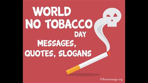 World No Tobacco Day Messages, Anti Tobacco Slogans, Stop/ Quit Smoking Quotes, Whatsapp Status ...