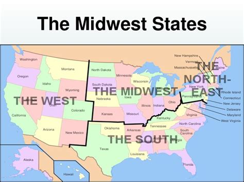 midwestern states - Google Search | Usa map, South usa, America map