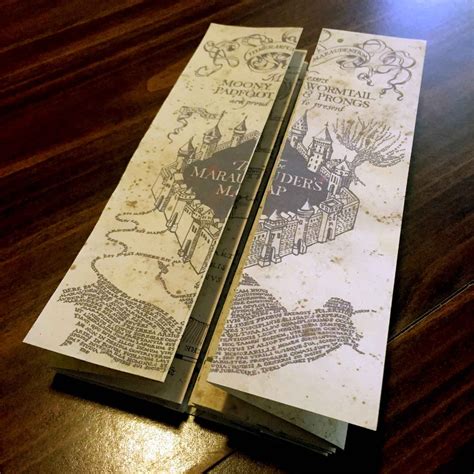 Diy Harry Potter Marauders Map Birthday Invitation - Tumblr Gallery