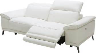 Gaia White Leather Power Reclining Sofa from JNM | Coleman Furniture