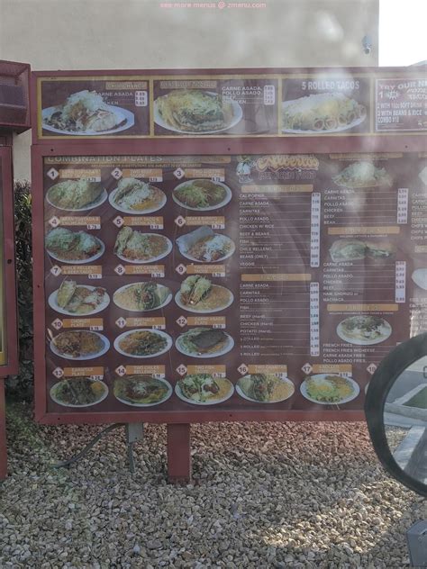 Menu at Alberto's Mexican Food restaurant, San Bernardino, W Highland Ave