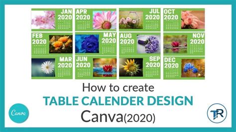 HOW TO MAKE CALENDER USING CANVA (2020) | Online graphic design, Calender design, How to make logo