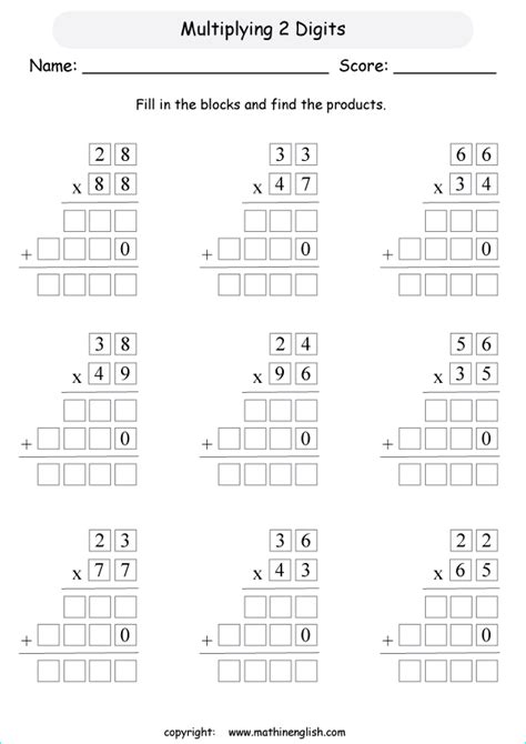 Printable primary math worksheet for math grades 1 to 6 based on the ...