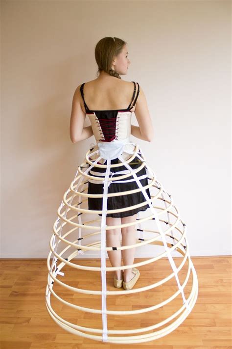 Sewing – 1860’s hoop skirt | Hoop skirt, Renaissance corset, Flower dresses