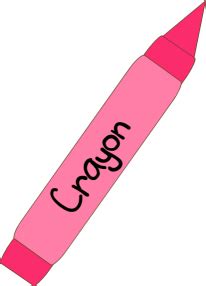 Pink Crayon Clip Art - Pink Crayon Image