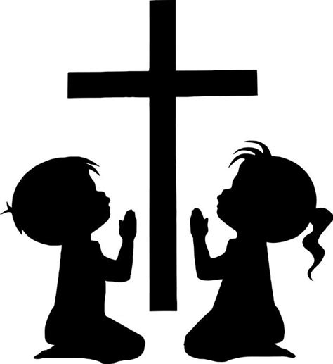 Children Praying Silhouette at GetDrawings | Free download