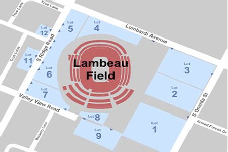 Lambeau Field Seating Map | Elcho Table