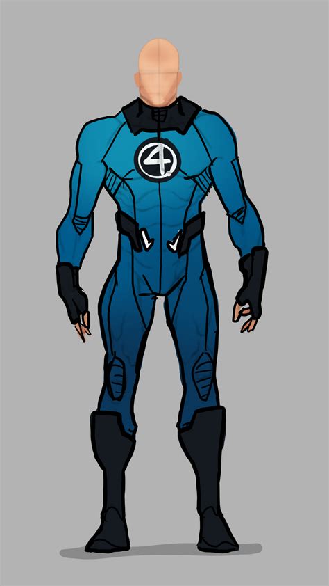 Quick Redesign of Fantastic Four Suit (Comics)