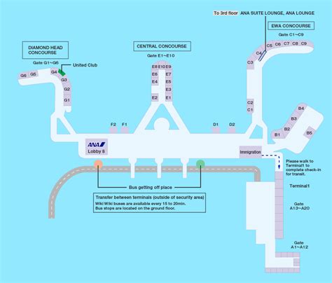 Daniel K. Inouye International Airport Map