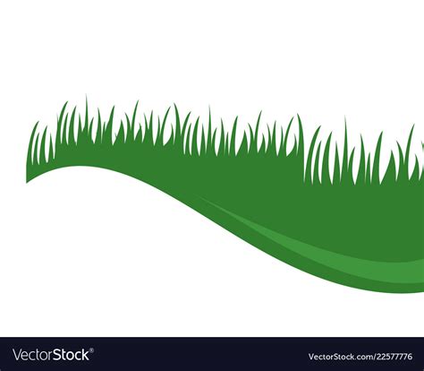 Grass logo background Royalty Free Vector Image