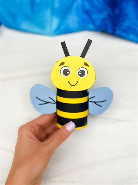 Bee Toilet Paper Roll Craft For Kids [Free Template]