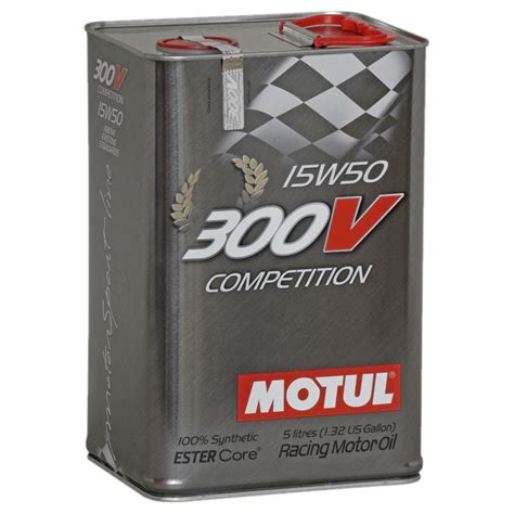 Motul 300V Competition 15W50 Ester Synthetic Engine Oil - Car Service Packs