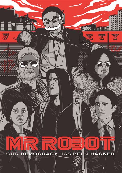 Mr Robot Poster Illustration on Behance