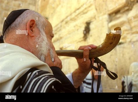 Blowing The Shofar High Resolution Stock Photography and Images - Alamy