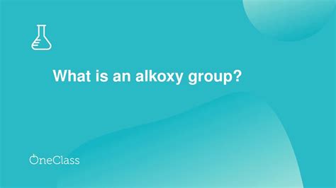 What is an alkoxy group? - YouTube