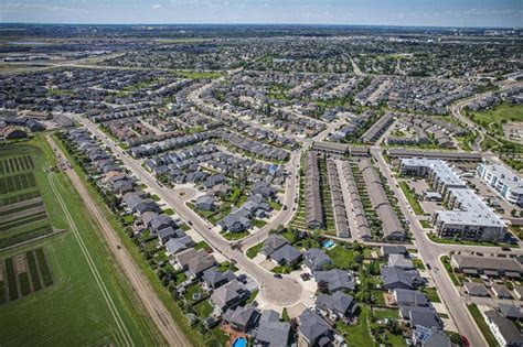 Aerial Views of the Willowgrove Neighborhood of Saskatoon Stock Photo - Image of urban, city ...