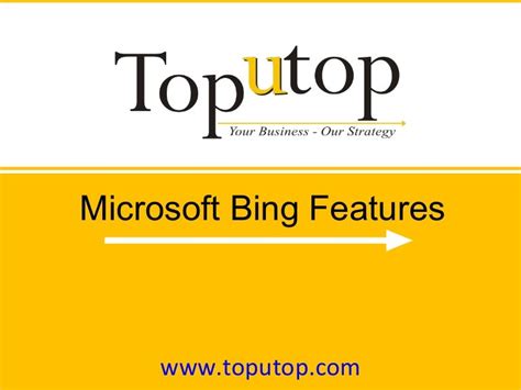 Microsoft Bing Features