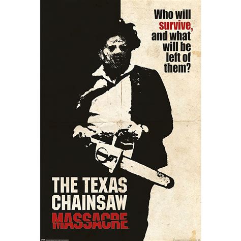 Texas Chainsaw Massacre Poster Who Will Survive? - Poster Großformat jetzt im Shop bestellen ...