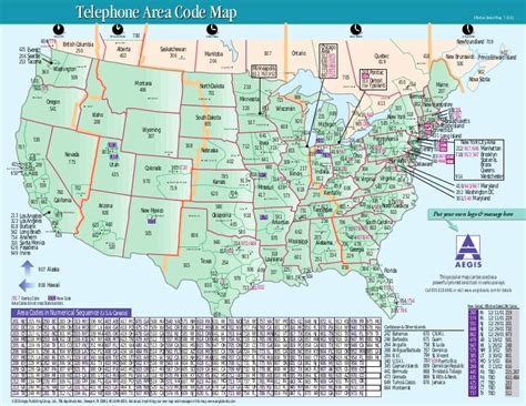 Area Code Map