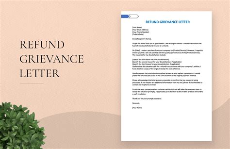 refund grievance letter in Word, Google Docs - Download | Template.net