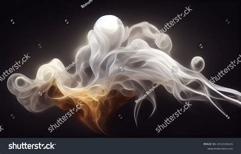 White Smoke Effect Black Background Stock Illustration 2212136101 | Shutterstock