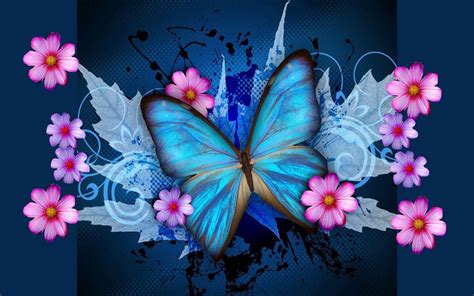 Blue Butterfly Wallpapers - Wallpaper Cave