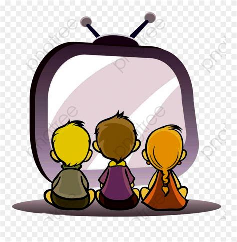 Watching Tv Child - Kids Watching Tv Clipart - Png Download (#4906505) - PinClipart