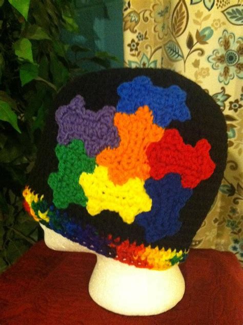 Autism Awareness Crocheted Hat