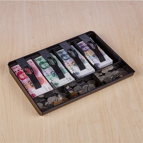 Durable Four-frame ABS Cash Coin Register Insert Tray Cashier Drawer Storage Cash Register Tray ...