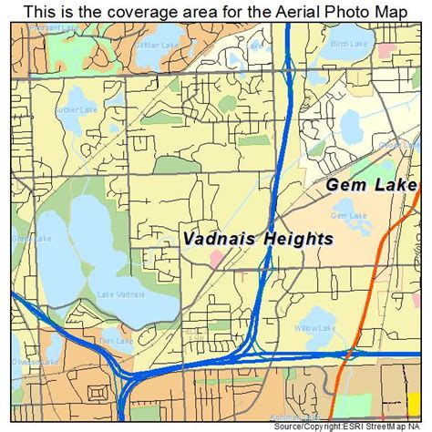 Aerial Photography Map of Vadnais Heights, MN Minnesota