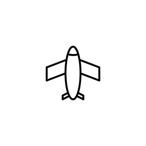 Plane icon with outline style 20592697 Vector Art at Vecteezy