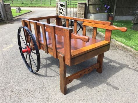 Handmade Wooden Cart with Vintage wheels | in Bruton, Somerset | Gumtree